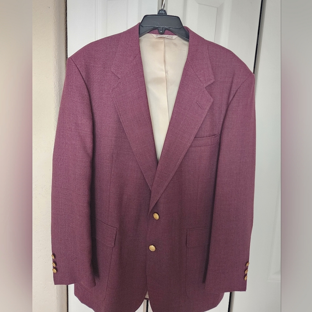 Stafford Burgundy Sports Jacket Like New